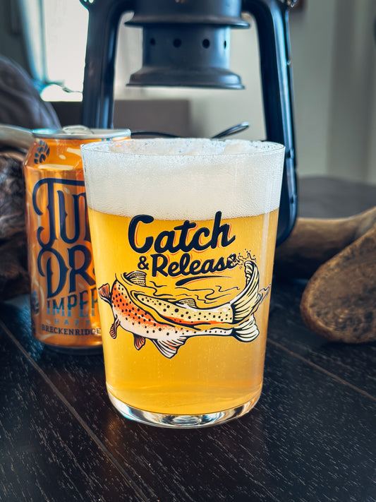 CATCH & RELEASE PINT GLASS