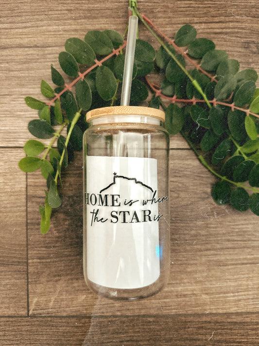 Home is Where the Star is Glass Tumbler