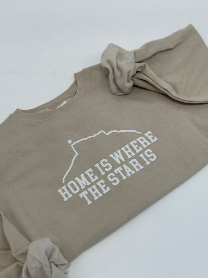 Home Is Where the Star Is Sweatshirt – Cozy Comfort for Locals